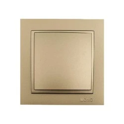 Διακόπτης αλέ-ρετούρ A/R Mono Electric τιτάνιο σειρά Despina Metallic