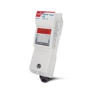 Αποζεύκτης ράγας με ένδειξη 1X63A 1000VDC τύπου 485252 για κυλινδρικές ασφάλειες 14X51mm φωτοβολταϊκών