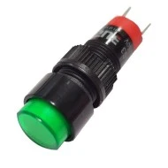 Ενδεικτική λυχνία led LAS3F-G πόρτας πίνακος 24VAC/DC Φ10mm πράσινη Xindali