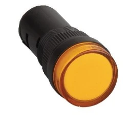 Ενδεικτική λυχνία led AD22-16TO Φ16 12V AC/DC κίτρινη στεγανή IP65