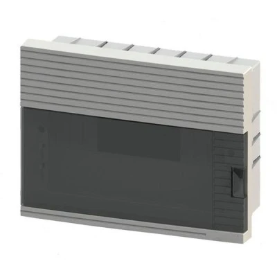 Πίνακας χωνευτός MONO-F-M12 1 σειράς 12M με πόρτα IP40