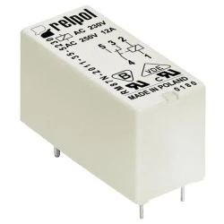 Ρελέ τυπωμένου κυκλώματος 12A RELPOL RM87.1012 1 επαφής PCB 12V DC