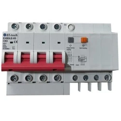 Ρελέ διαρροής ρεύματος + A/A  4Χ40Α 30mA EL.TECH τύπου ΑC EXB3LE-63