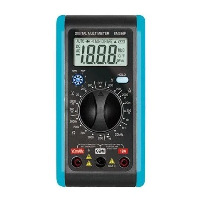 Ψηφιακό πολύμετρο ΕΜ386F με οθόνη LCD - λειτουργία συγκράτησης δεδομένων & προστασία υπερφόρτωσης Ψηφιακό πολύμετρο ΕΜ386F με οθόνη LCD - λειτουργία συγκράτησης δεδομένων & προστασία υπερφόρτωσης