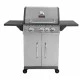 Ψησταρία BBQ υγραερίου GS GRILL ELITE 3+1 INOX  11.5kW με μαντεμένιες σχάρες και  αυτόματη ανάφλεξη