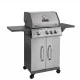Ψησταρία BBQ υγραερίου GS GRILL ELITE 3+1 INOX  11.5kW με μαντεμένιες σχάρες και  αυτόματη ανάφλεξη