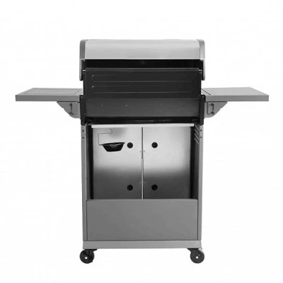 Ψησταρία BBQ υγραερίου GS GRILL ELITE 3+1 INOX  11.5kW με μαντεμένιες σχάρες και  αυτόματη ανάφλεξη