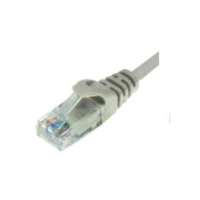 Καλώδιο Patch cord υψηλών προδιαγραφών UTP CAT-5e 10m σε γκρι χρώμα
