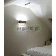 Led φωτιστικό επίτοιχο ορθογώνιο γκρι 3.3W ψυχρό φως διπλής κατεύθυνσης 40led 230V στεγανό IP54