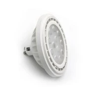 LED λάμπα AR111 GU10 12W 230VAC 3000Κ με θερμό λευκό φως και δέσμη 24° 