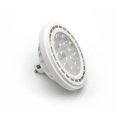 LED λάμπα AR111 GU10 15W 230VAC με λευκό σώμα 4000Κ ενδιάμεσο φως 1500lm και δέσμη φωτός 24°
