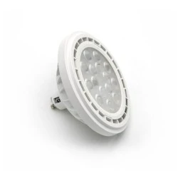 Λάμπα LED με ντουί AR111 GU10 15W PC με λευκό σώμα 230VAC 4000Κ με ενδιάμεσο λευκό φως με δέσμη 36°