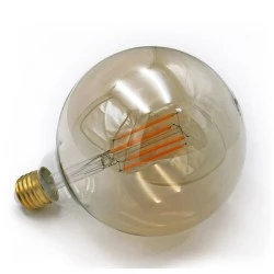Διακοσμητική λάμπα led filament Globe μελί Ø125mm E27 8W 230V 2200k θερμό λευκό φως 1055lm