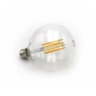 LED λάμπα COG led filament γλόμπος Φ125 ντουί Ε27 18W θερμό λευκό φως 2800k 230V με διάφανο κάλυμμα