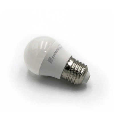 Λάμπα led G45 Ε27 σφαιρική 8W 230V 6200k ψυχρό  φως δέσμης 220° 800lm με ματ κάλυμμα
