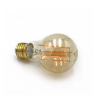 Λάμπα led Filament cog τύπου αχλάδι μελί Α60 E27 8W θερμό φως 2200k 720 Lumen