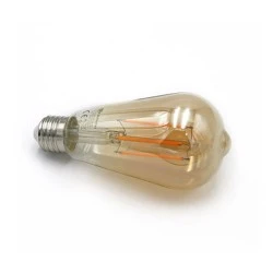 Διακοσμητική λάμπα led αβοκάντο E27 ισχύος 8W 230V ντιμαριζόμενη 2200k θερμό λευκό φως 720lm μελί