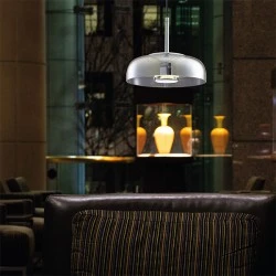 Φωτιστικό κρεμαστό μονόφωτο LED 5W με δυνατότητα επιλογής απόχρωσης φωτός 3CCT σε σκούρο γκρι χρώμα με διάσταση 230X1900mm