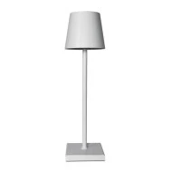 Πορτατίφ αφής επαναφορτιζόμενο LED 3,5W 3000k θερμό λευκό φως με λευκό σώμα IP54