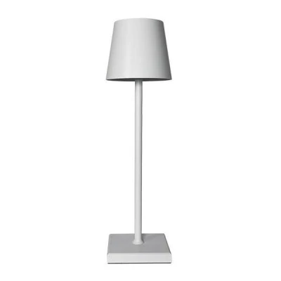 Πορτατίφ αφής επαναφορτιζόμενο LED 3,5W 3000k θερμό λευκό φως με λευκό σώμα IP54