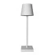 Πορτατίφ αφής επαναφορτιζόμενο LED 3,5W 3000k θερμό λευκό φως με λευκό σώμα IP54