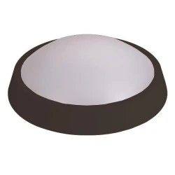 Φωτιστικό επιτοίχιο LED Plus στρόγγυλο σε μαυ΄ρο χρώμα 30W ενδιάμεσο χρώμα φωτός 4000k στεγανό IP65