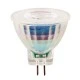 Λάμπα LED MR11 3W 12V AC/DC 6500k ψυχρό χρώμα φωτός  220lm στενή δέσμη 36°  γυάλινη 