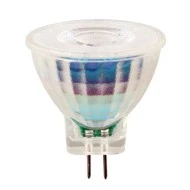 Λάμπα LED MR11 3W γυάλινη σε θερμό φως  2700k  220lm στενή δέσμη 36° 12V AC/DC