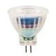 Λάμπα LED MR11 3W γυάλινη σε θερμό φως  2700k  220lm στενή δέσμη 36° 12V AC/DC