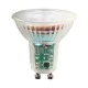 Λάμπα LED GU10 5.5W γυάλινη λευκό χρώμα φωτός 4000k 550lm στενής δέσμης 38° ντιμαριζόμενη Ø51mm Λάμπα LED GU10 5.5W γυάλινη λευκό χρώμα φωτός 4000k 550lm στενής δέσμης 38° ντιμαριζόμενη Ø51mm