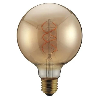 Λάμπα LED G95 Filament "decor" 5W E27 1800k 220-240V dimmable με χρυσαφί κάλυμμα