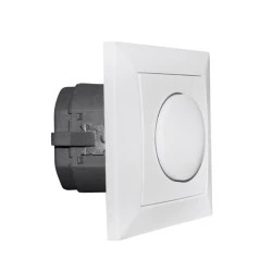 Dimmer Universal  1,3A  230V σε χρώμα λευκό πλήρες με πλαίσιο 4-100W λειτουργία αλέ ρετούρ σε συνδυασμό με διακόπτες