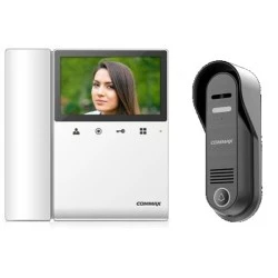 Σετ θυροτηλεόρασης COMMAX DRC-4CPN2 CDV-43KM 4 καλωδίων με χειρολαβή και μνήμη