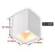 Σποτ γύψινο οροφής τετράγωνο με ντουί GU10 140x140mm σε λευκό χρώμα 