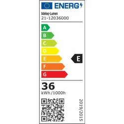 Γραμμικό φωτιστικό αλουμινίου LED 36W 230V θερμό λευκό φως 3000K 120cm λευκό χρώμα με δυνατότητα κρεμαστής επίτοιχης και χωνευτής τοποθέτησης