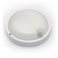 Led πλαφονιέρα στρόγγυλη λευκή με ανιχνευτή υπερύθρων 18W 230V 4000k ενδιάμεσο φως 1900lm IP54