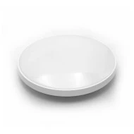 LED πλαφονιέρα PC στρογγυλή Φ270mm 18W 4000K ενδιάμεσο λευκό φως IP44 