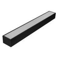 LED φωτιστικό 18W αλουμινίου γραμμικό 60cm 4000K ενδιάμεσο λευκό φως & μαύρο σώμα IP20