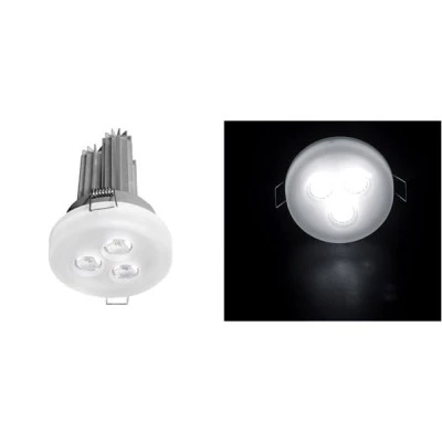 Led σποτ χωνευτό 3x3W ψυχρό φως δέσμης 18° με γυαλί οπαλίνα χωρίς τροφοδοτικό Led σποτ χωνευτό 3x3W ψυχρό φως δέσμης 18° με γυαλί οπαλίνα χωρίς τροφοδοτικό