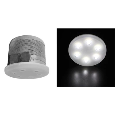 Led σποτ χωνευτό  σατινέ 6x3W ψυχρό φως δέσμης 60° από γυαλί οπαλίνα με τροφοδοτικό