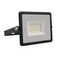  Προβολέας LED μαύρος 30W με ψυχρό λευκό φως 6500K δέσμη φωτός 100° IP65