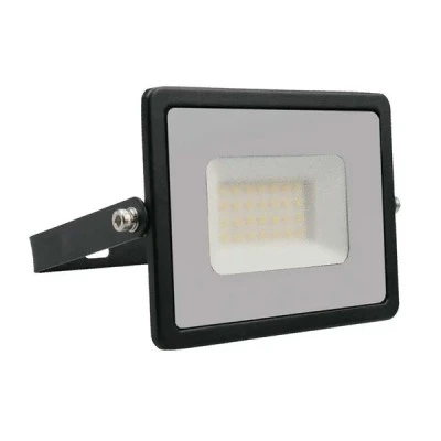  Προβολέας LED μαύρος 30W με ψυχρό λευκό φως 6500K δέσμη φωτός 100° IP65