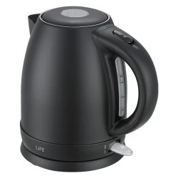 Bραστήρας 1.7L 2200W σε μαύρο ματ χρώμα με ένδειξη στάθμης νερού & καπάκι ασφαλείας