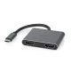 Σταθμός σύνδεσης USB 3.2 Gen 1x1 USB Type-C αρσενικό σε 2xHDMI θηλυκό με ενσωματωμένο καλώδιο 0.10m Σταθμός σύνδεσης USB 3.2 Gen 1x1 USB Type-C αρσενικό σε 2xHDMI θηλυκό με ενσωματωμένο καλώδιο 0.10m