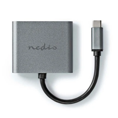 Σταθμός σύνδεσης USB 3.2 Gen 1x1 USB Type-C αρσενικό σε 2xHDMI θηλυκό με ενσωματωμένο καλώδιο 0.10m Σταθμός σύνδεσης USB 3.2 Gen 1x1 USB Type-C αρσενικό σε 2xHDMI θηλυκό με ενσωματωμένο καλώδιο 0.10m