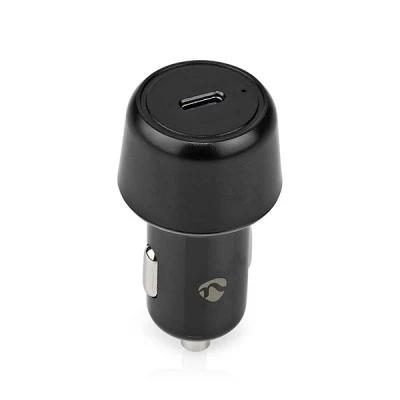 Universal φορτιστής αυτοκινήτου μαύρος USB-C 3.0Α PD30W κατάλληλος για χρήση σε smartphone, tablet & notebook 