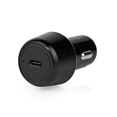 Universal φορτιστής αυτοκινήτου USB-C 3.0A PD45W σε μαύρο χρώμα με τεχνολογία Smart IC