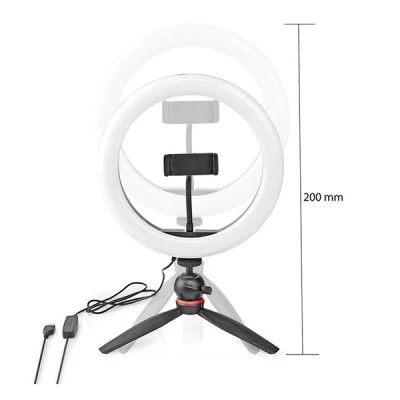 Ring Light 10" (26 cm) με 120 λάμπες LED τρίποδο στήριξης 6W με ρυθμιζόμενη ένταση & 3 λειτουργίες θερμοκρασίας χρώματος Ring Light 10" (26 cm) με 120 λάμπες LED τρίποδο στήριξης 6W με ρυθμιζόμενη ένταση & 3 λειτουργίες θερμοκρασίας χρώματος