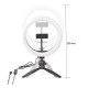 Ring Light 10" (26 cm) με 120 λάμπες LED τρίποδο στήριξης 6W με ρυθμιζόμενη ένταση & 3 λειτουργίες θερμοκρασίας χρώματος Ring Light 10" (26 cm) με 120 λάμπες LED τρίποδο στήριξης 6W με ρυθμιζόμενη ένταση & 3 λειτουργίες θερμοκρασίας χρώματος
