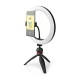 Ring Light 10" (26 cm) με 120 λάμπες LED τρίποδο στήριξης 6W με ρυθμιζόμενη ένταση & 3 λειτουργίες θερμοκρασίας χρώματος Ring Light 10" (26 cm) με 120 λάμπες LED τρίποδο στήριξης 6W με ρυθμιζόμενη ένταση & 3 λειτουργίες θερμοκρασίας χρώματος